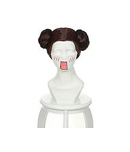 Star Wars : Leia Princesse Haute Qualité Noir Wig Cosplay